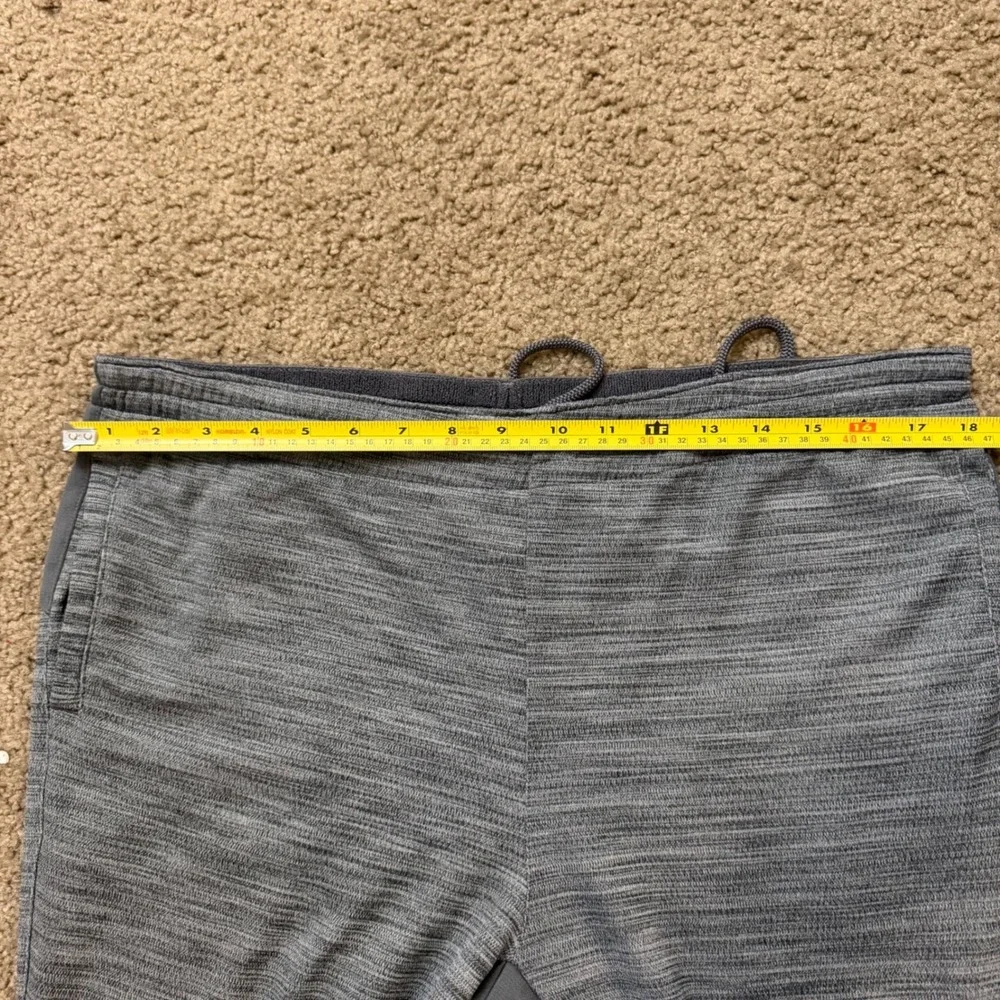 Adidas Mens Grey Space Dye Jogger Pants Tapered Athletic Training Size Medium